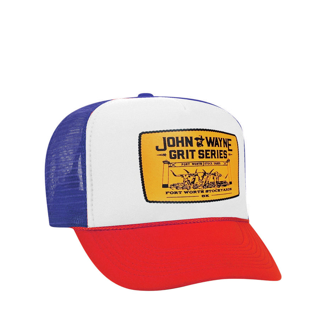 waterstof ritme jam Fort Worth Trucker Hat- Red, White, and Blue – John Wayne Cancer Foundation